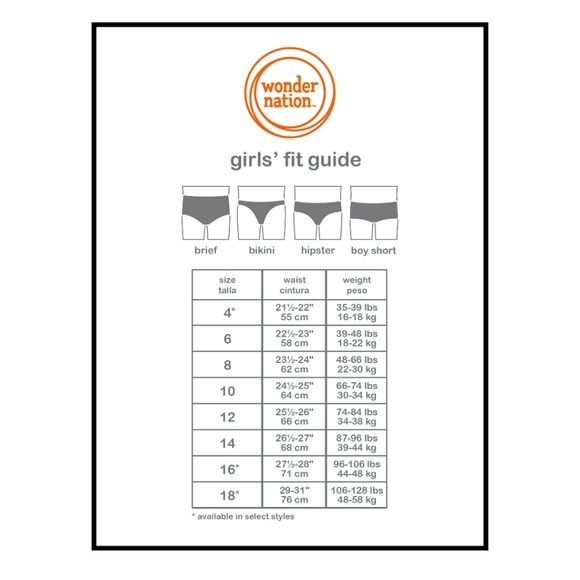 Wonder Nation Hipsters 14 Value Pack x 2 (28 total) Size 10 Super Soft Tagless - Picture 3 of 14